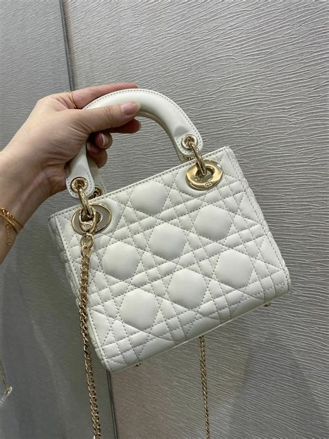 dior mini lady bag white|mini lady dior milly bag.